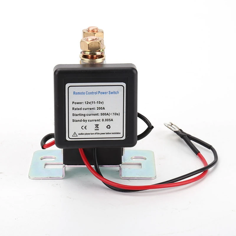 Battery Switch Relay 12V 500A Remote Control Power Switch Quick Disconnect Cut Off Isolator Switch Anti-Theft Switch, Durable