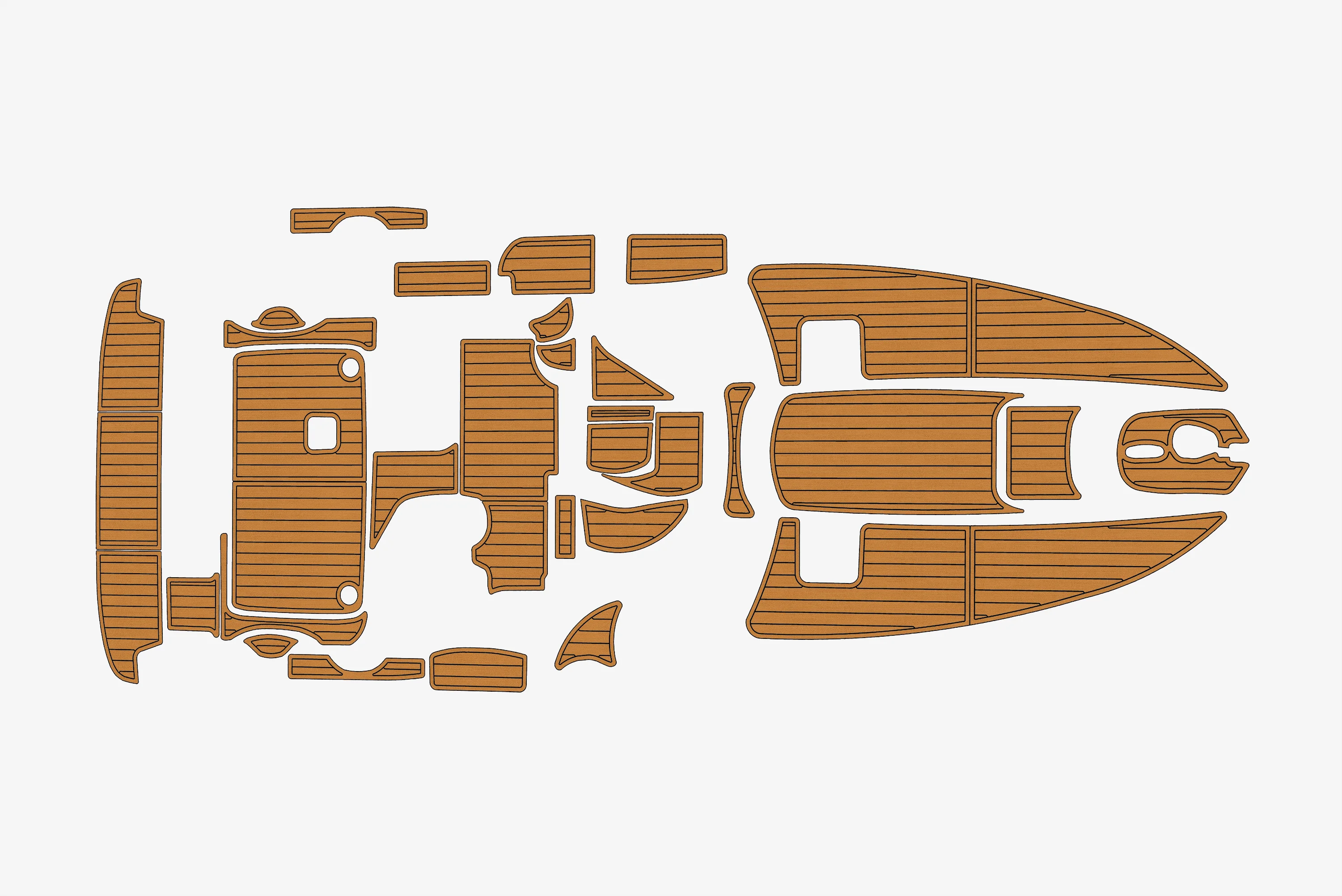 

2000 Bayliner 2855 1/4 дюйма, 6 мм, пена EVA, нескользящий морской коврик из тикового дерева, морской коврик 1,3ek, водный ковер, морской пол