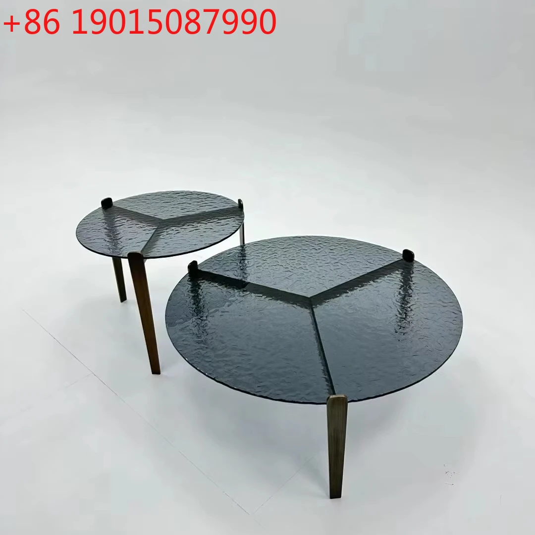 

Custom Modern Living Room Coffee Table Set With Rotatable Metal Frame Steel Base And Table Top Home Furniture