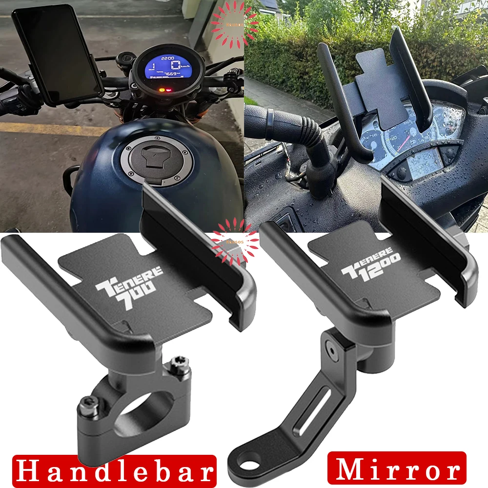 

360° Degree Rotation For Yamaha Tenere700 Tenere1200 700 1200 Motorcycle Accessories Mobile Phone Holder GPS Stand Bracket