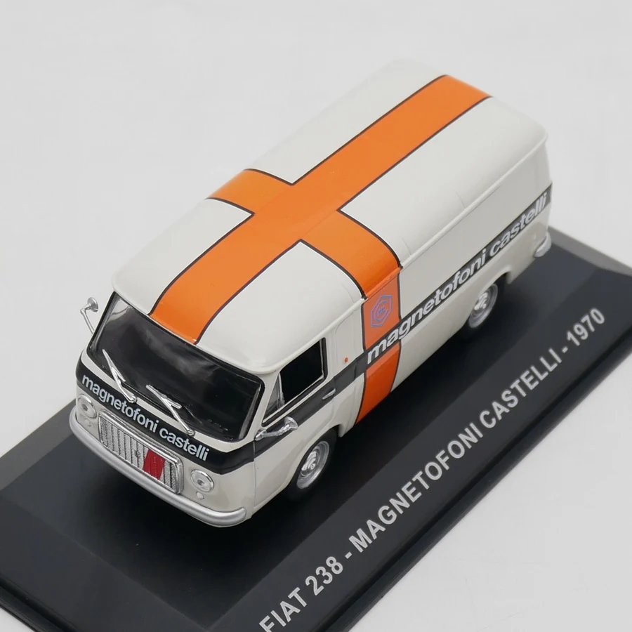 ダイキャスト Ixo 1:43 スケール フィアット 238 マグネトフォニ カステッリ 1970 フィアット バンおもちゃ合金車モデルグッズ玩具ギフトお土産ディスプレイ