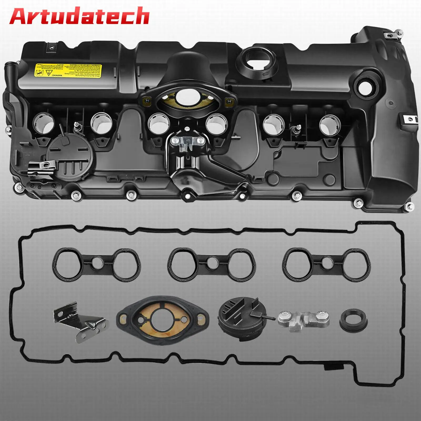 Artudatech Valve Cover w/ Gasket Bolts 11127552281 For BMW E70 E82 E90 X5 128i 328i 528i Car Accessories