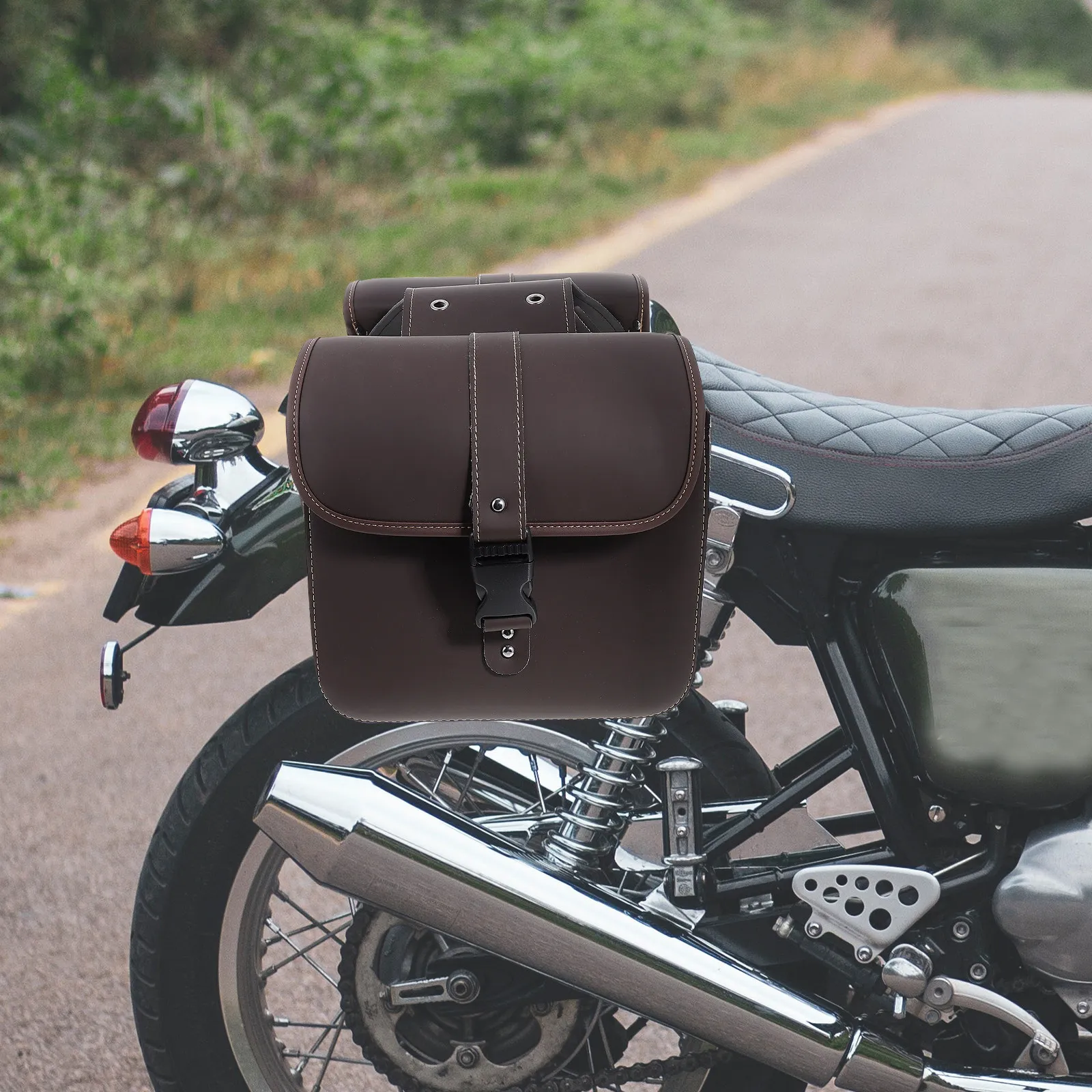 

1Pair Motorcycle Side Tool Bag Saddle Storage Durable Waterproof Organizer Compact Pouch Travel Motorcycle Accessories