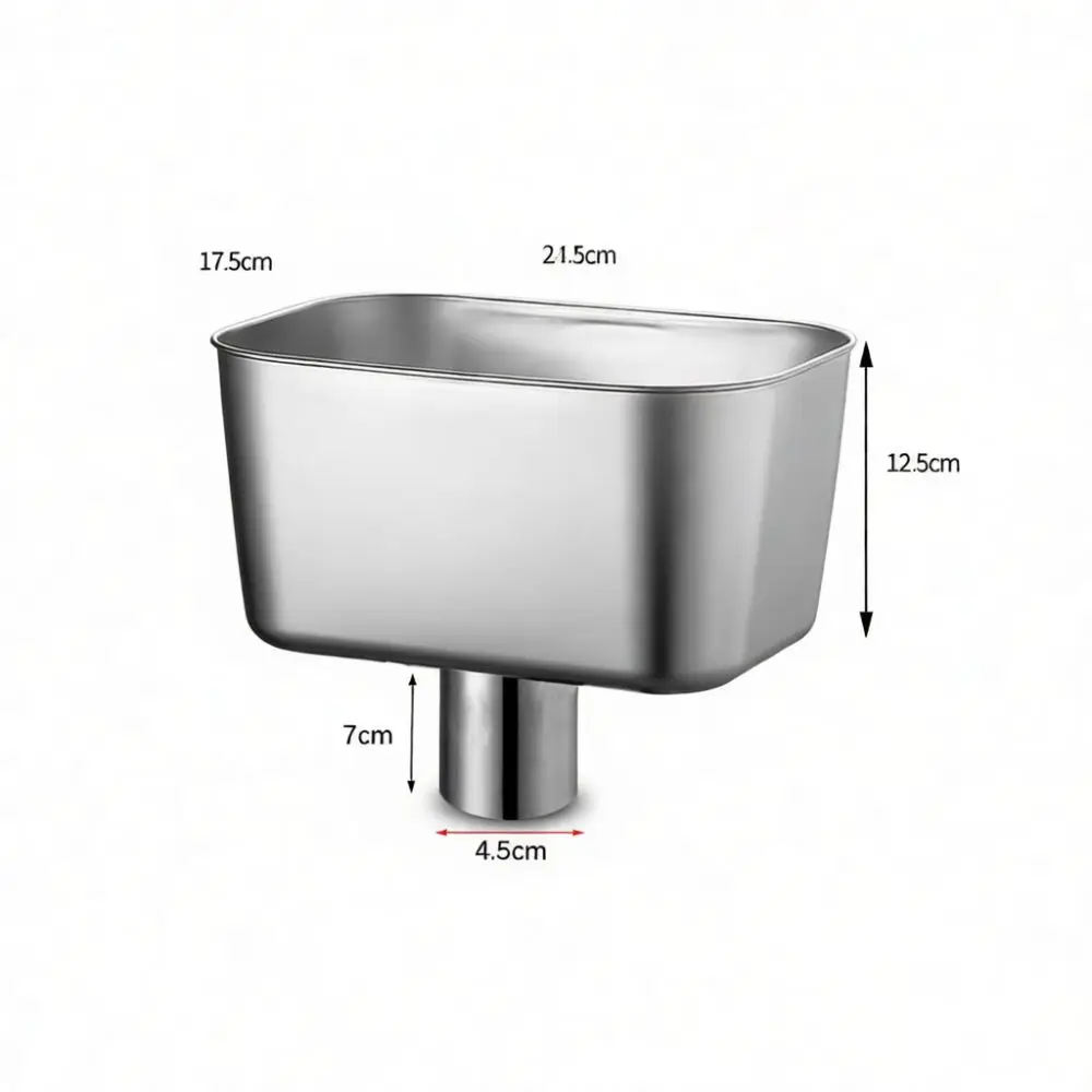 High Quality Stainless Steel Rainwater Collector For Square Pipes Roof Drainage Accessory Durable Water Catchment
