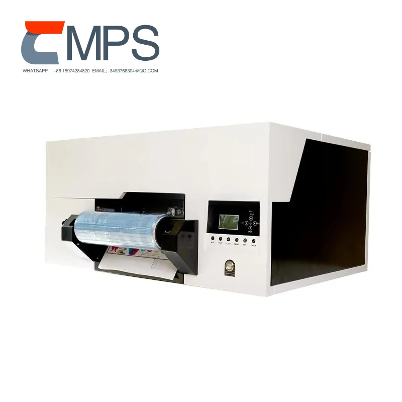 طابعة DTF مدمجة لسطح المكتب للأشعة فوق البنفسجية مقاس A3 للشعارات والملصقات والملصقات بعرض طباعة 310 مم