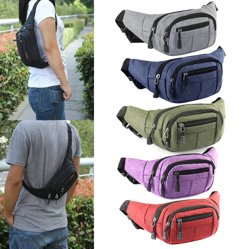 Fashion Waist Bag Hip Belly Banana Bum Chest Belt Waist Pack Pouch For Men Women Shoulder Bag For Outdoor Sports Wallet Purse