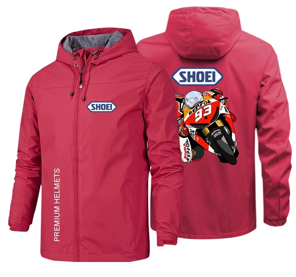 SHOEI Motorcycle Racing Marquis 93 Motorcycle Men's Waterproof Hooded Zipper High end Jacket Hot Selling in Autumn and Winter