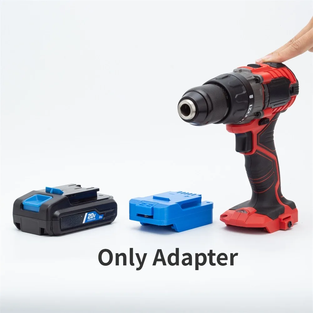 Adapter/Converter For HART 18V/20V MAX Li-ion Battery Compatible TO BAUER 20V Cordless Electric Drill Tool (Only Adapter)