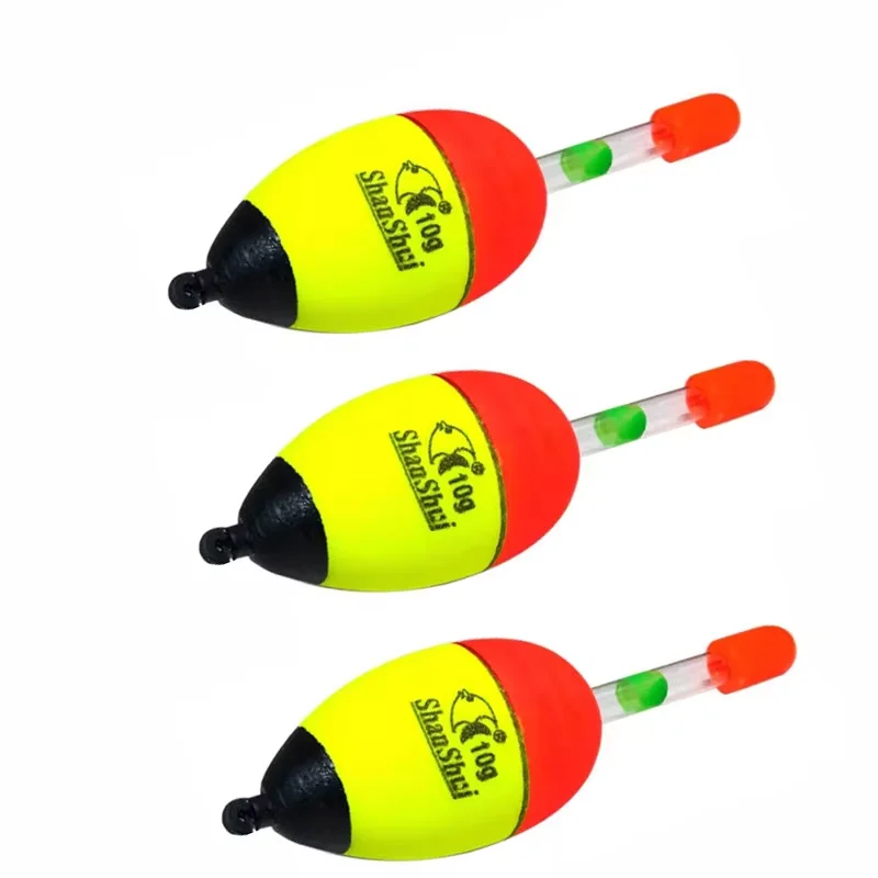 3pcs 5/10/15g EVA Fishing Float Light Stick Foam Plastic Bobber Sea Rock Fishing Striking Floats