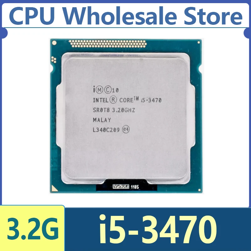 معالج Intel Core i5-3470 i5 3470 3.2 جيجا هرتز SR0T7 SR0T8 رباعي النواة 6M 77W LGA 1155
