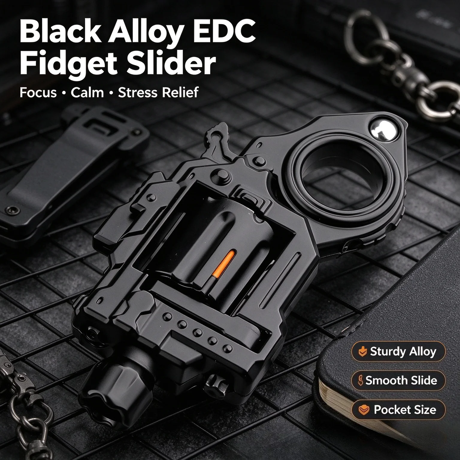 2026 Fidget Spinner Fidget Roller Men Anti Anxiety EDC Stress Relief Pocket Toy Eject Pistol Guns Paragraph Ring Mechanical