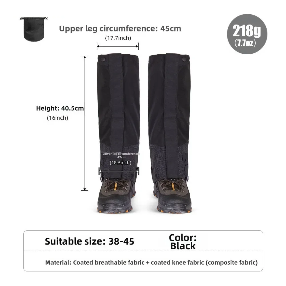 adjustable-waterproof-hiking-gaiters-lightweight-shoe-gaiters-with-windproof-composite-fabric-leg-gaiters-for-men-and-women