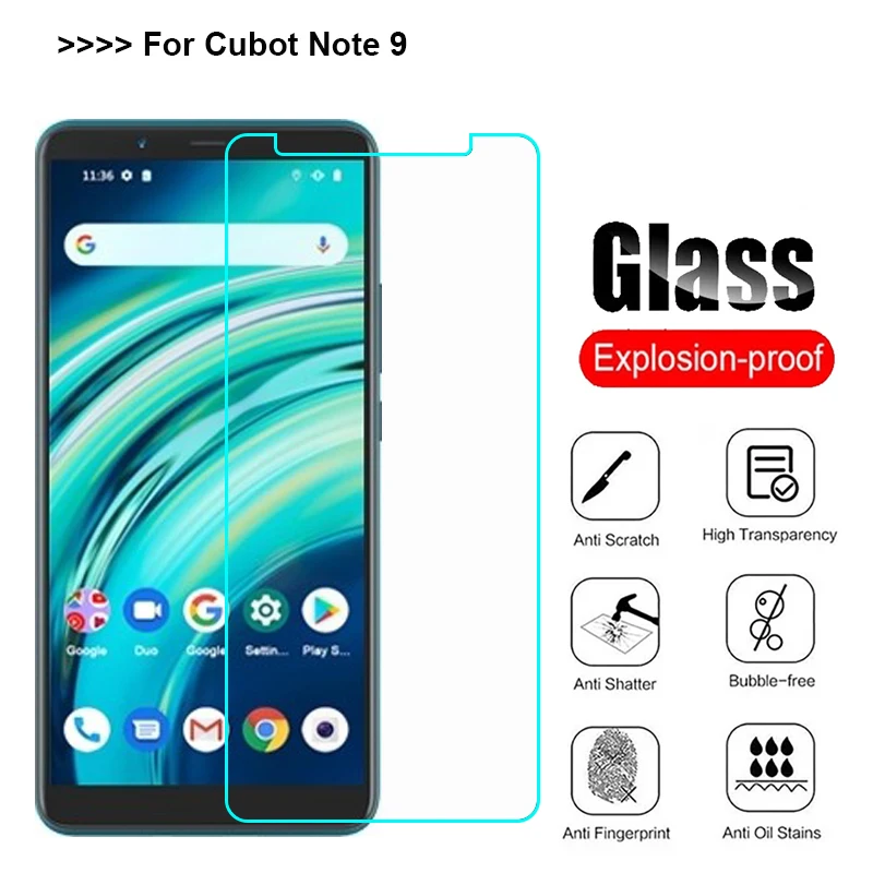 

Note 9 Tempered Glass 9H Protective Glass for Cubot Note 9 Screen Protector Film Phone Cover on Cubot Note 9 Note9 Pelicula 5.99