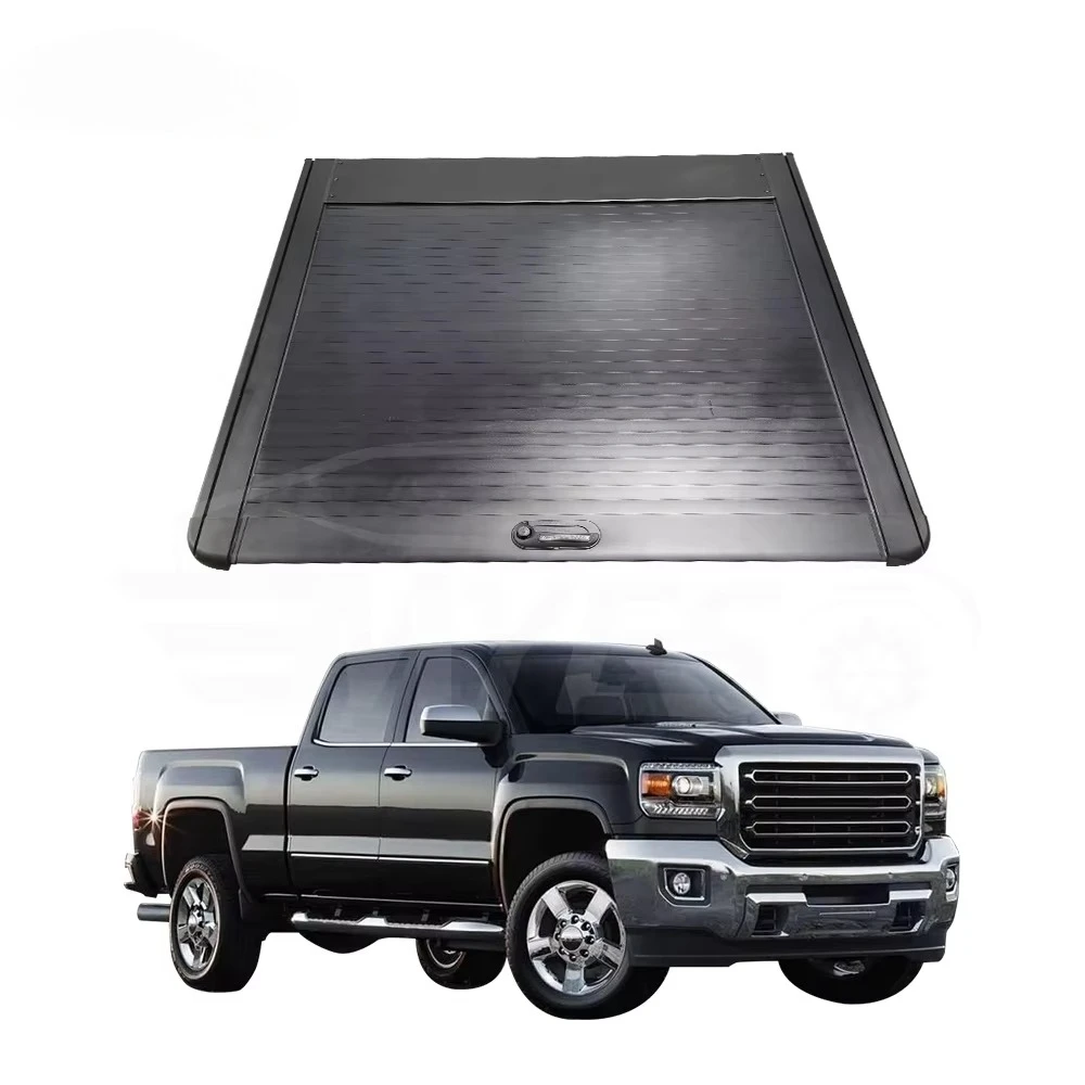 

High Quality 4X4 External Accessories Aluminum Pickup Truck Bed Retractable Tonneau Cover for 2007-2021 silverado