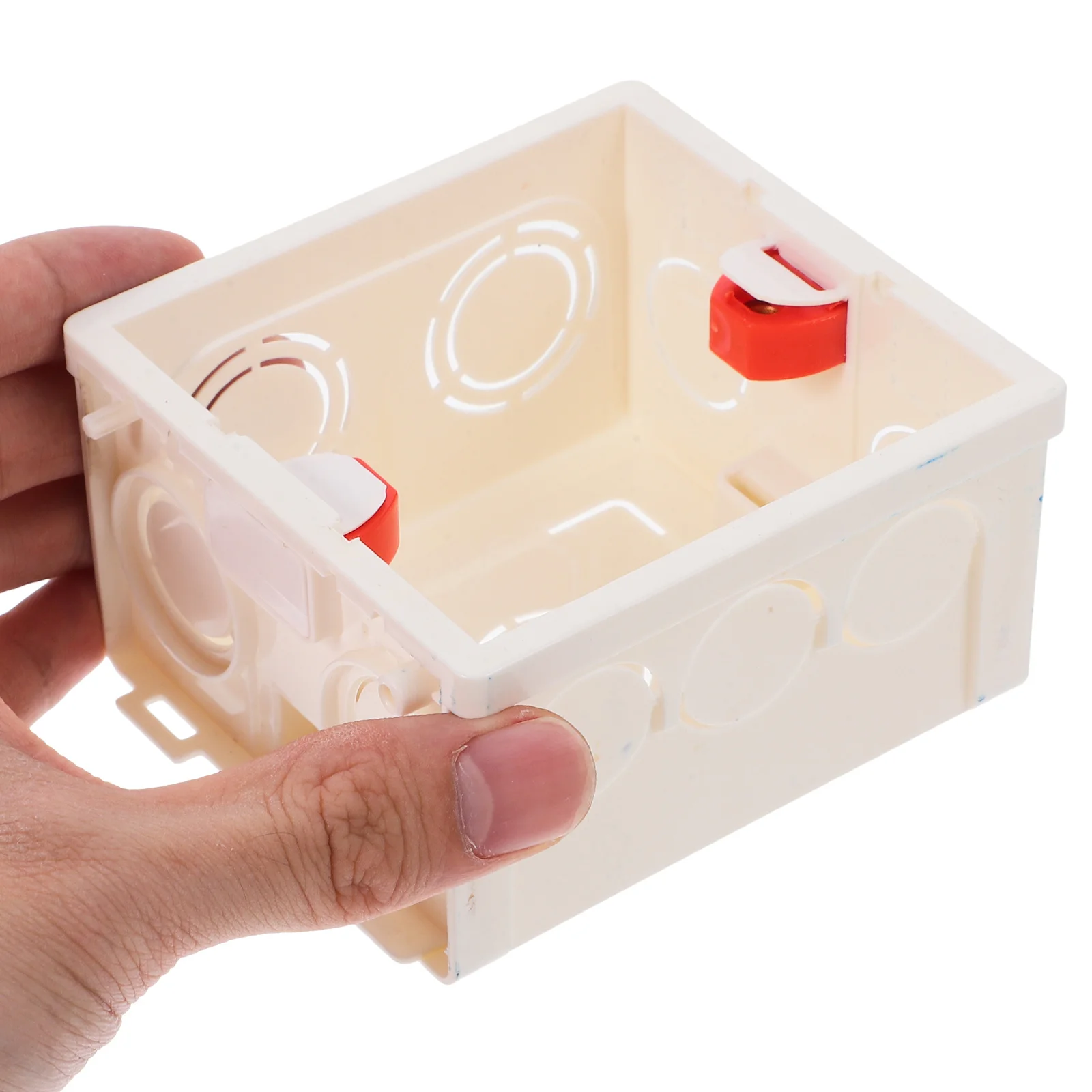 3pcs Pvc Electrical Junction Box For Wall Socket Hidden Installation Deep Outlet Enclosure Drywall Mount Switch Box For Home