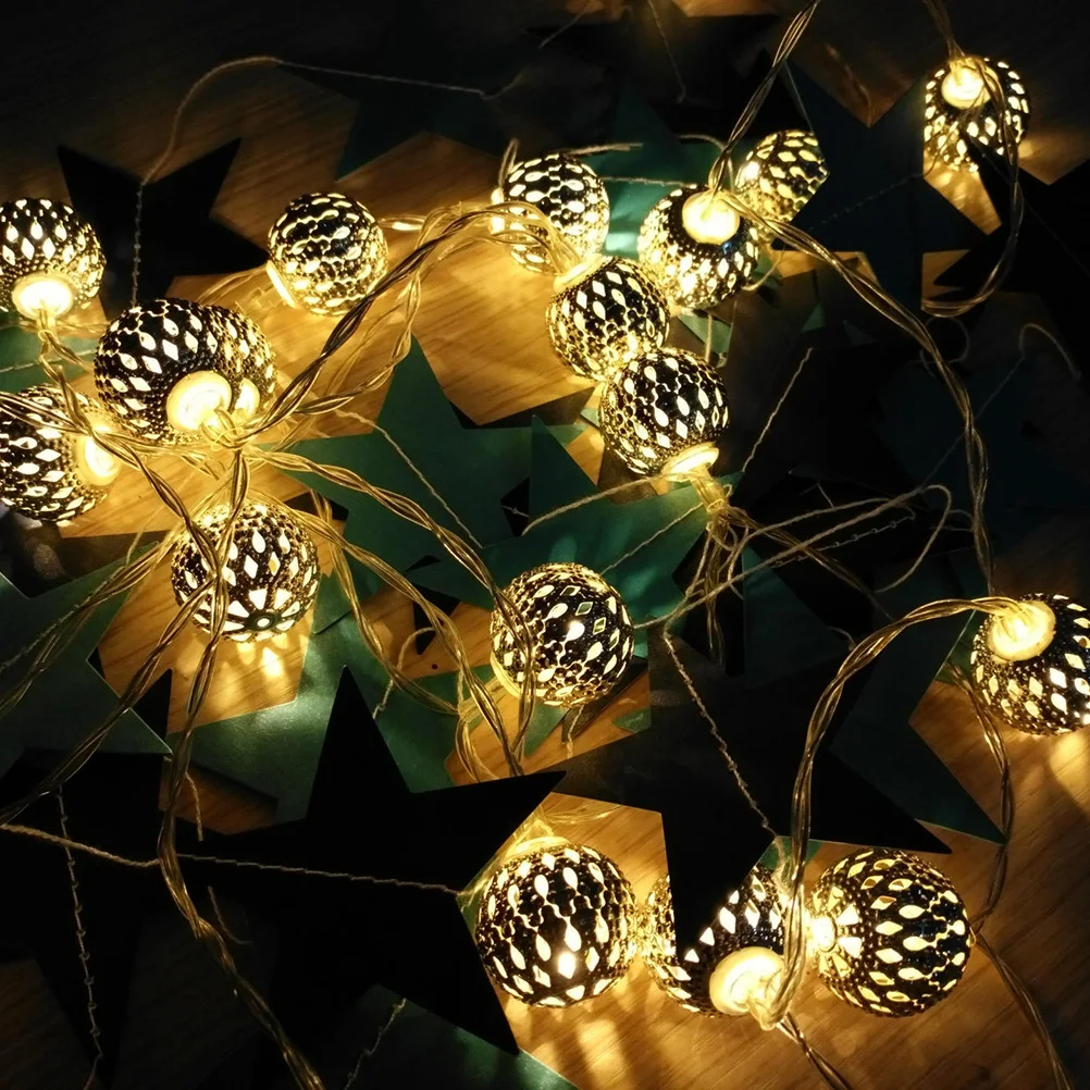 LED غلوب سلسلة أضواء 20 لمبات الدافئة الأبيض LED الكرة سلسلة أضواء للخارجية داخلي حفل زفاف عيد الميلاد عطلة الديكور #3