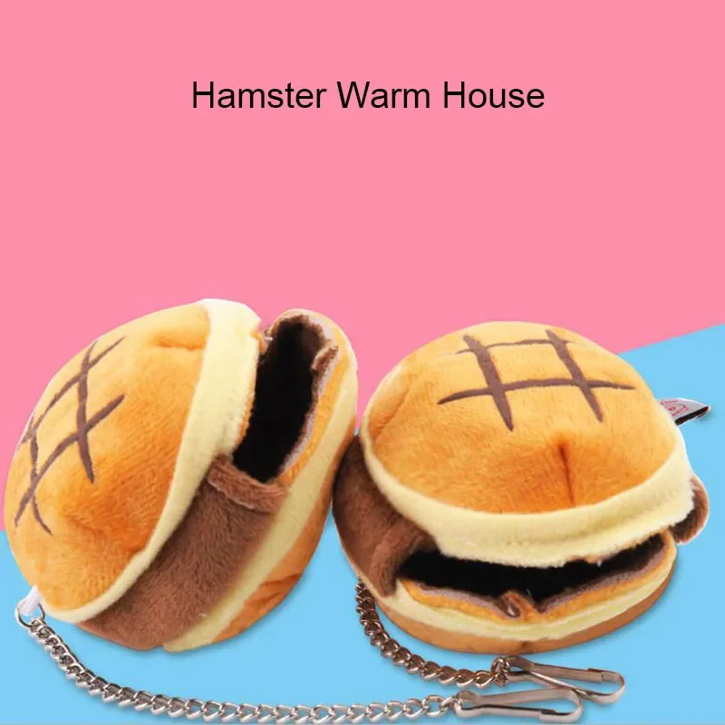 

Cute Hamsters Bed House Winter Warm Coral Velvet Nest Small Animals Mat House Cage Pet Sleeping Bag Supplies