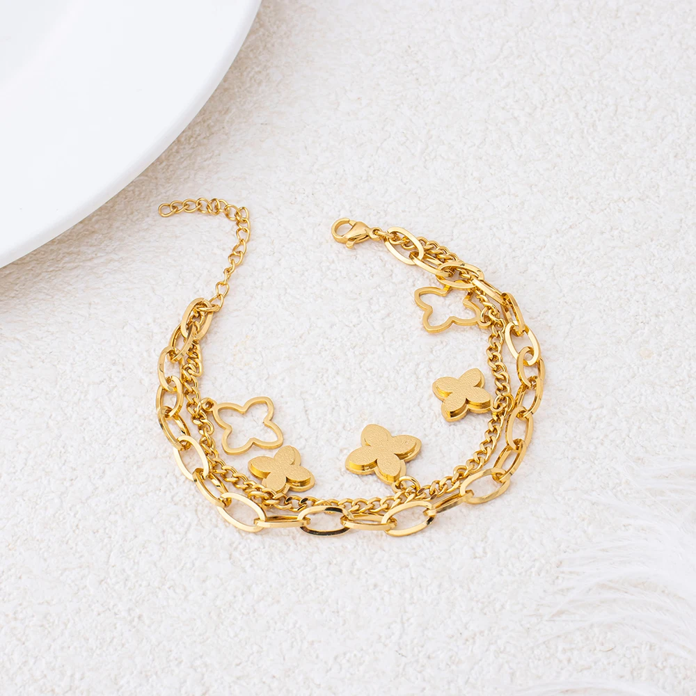 Damenarmband Trendiger Edelstahlschmuck 2026 Italienisches Charm-Armband Kostenlose Lieferung Artikel für Damen Frauenaccessoires – Detail 37
