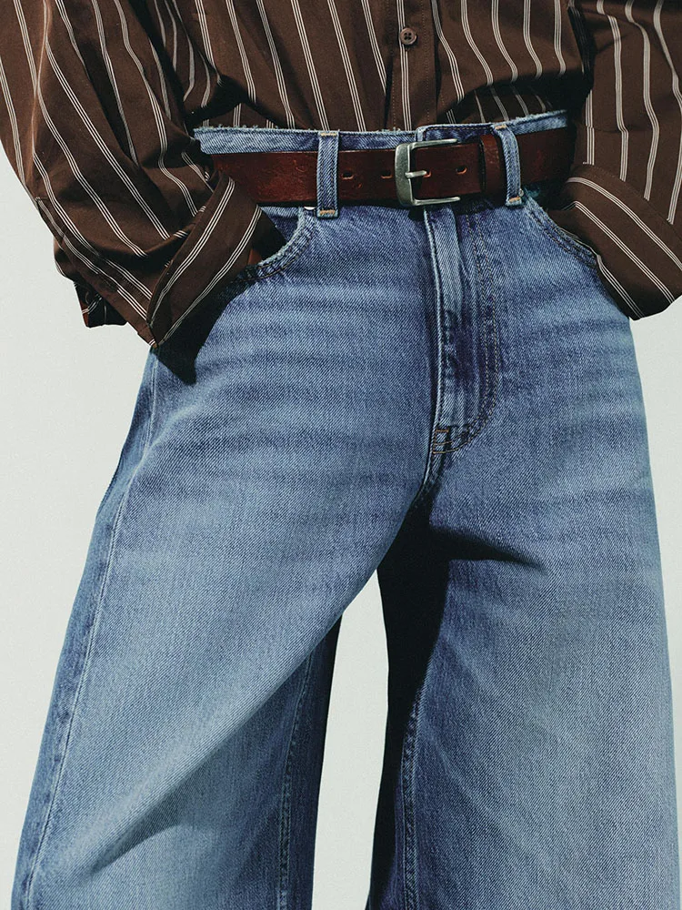 Słodkie, modne, luźne jeansy o średnim stanie, nowość, odzież zimowa damska, Ele Personali 36072