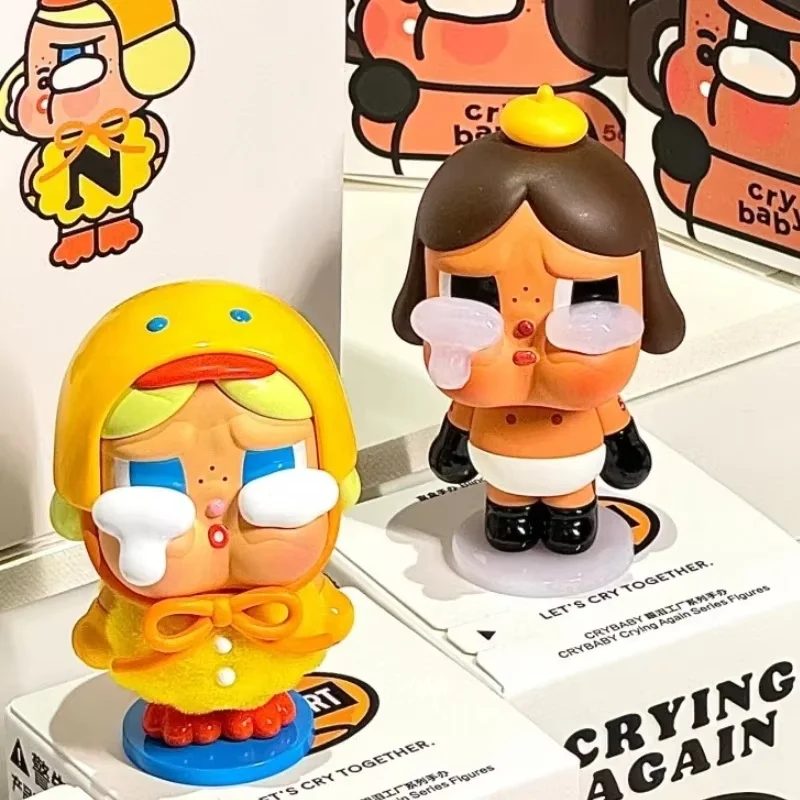 Genuine Crybaby Crying Again Series Blind Box Pvc Model Cute Crybaby Mystery Box Collection Toy Doll Desktop Halloween Gift