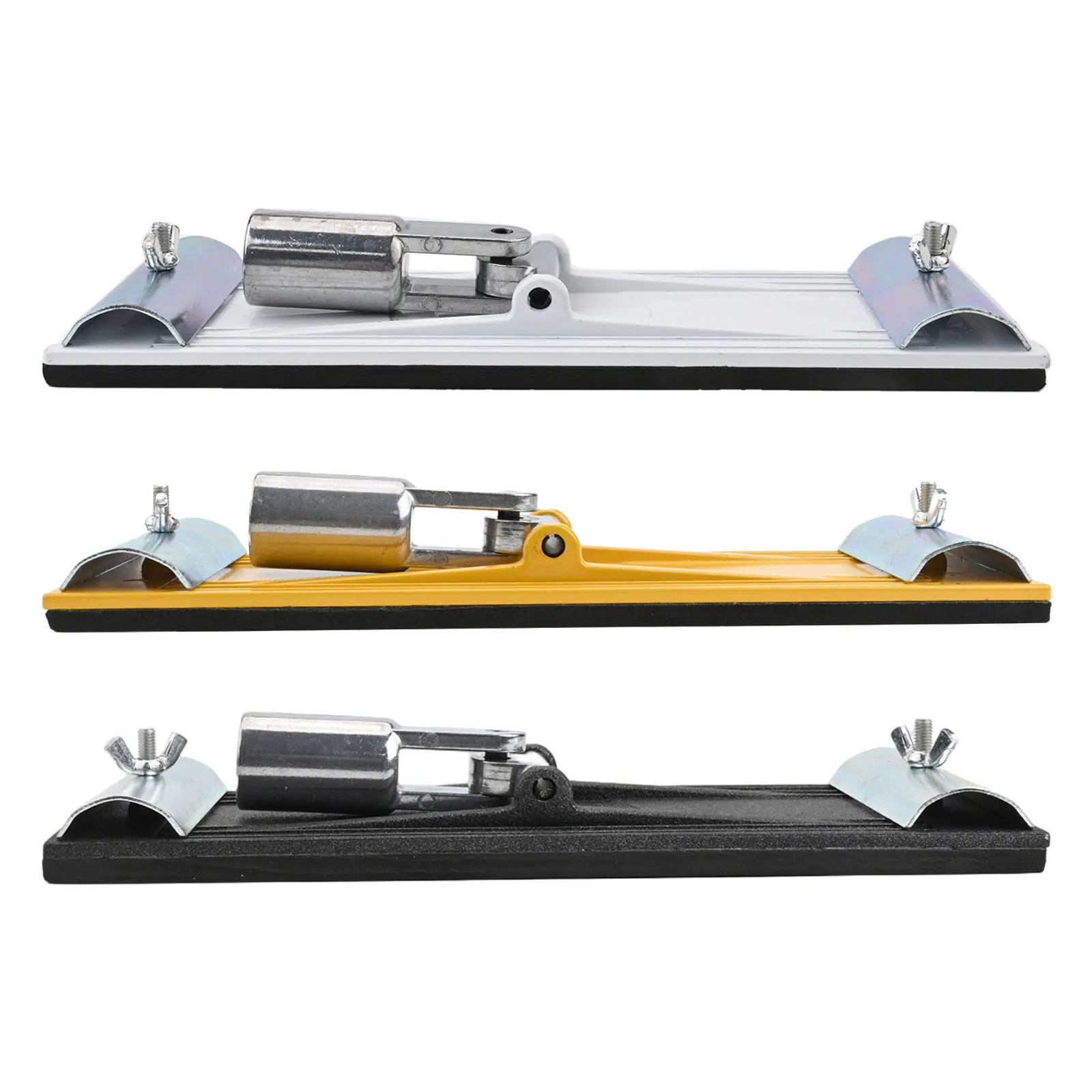 Aluminum Alloy Pole Sander Head No Flip Adjustable Angle Drywall Sanding Rack For Wall Ceiling Construction Polishing Buffing Pa