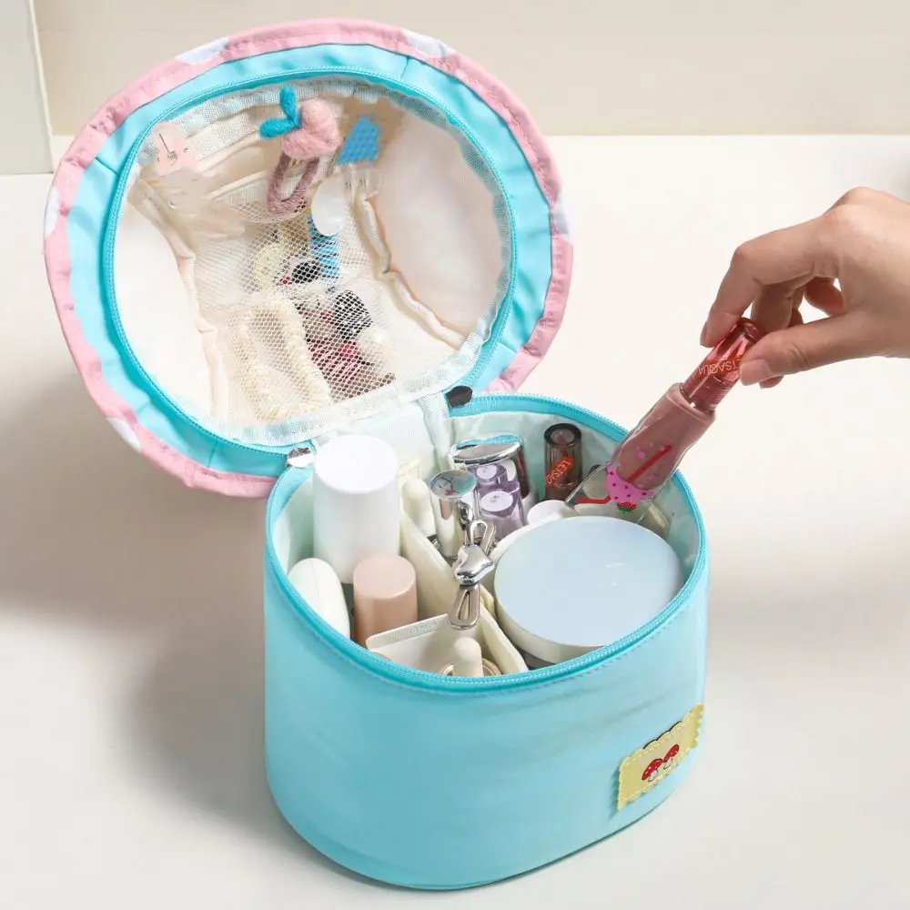 Large Capacity Cute Makeup Bag Multifunctional Mushroom House Handheld Cosmetic Case Aesthetic Organizer Case Toiletry Bag