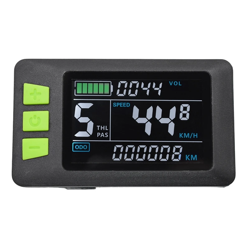 P3C LCD Display Dashboard Colorful Screen 24V 36V 48V 60V Electric Bike Meter For Electric Scooter