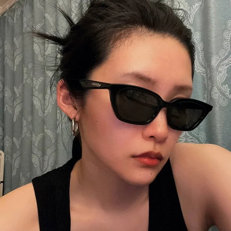 نظارات شمسية صيفية عصرية بإطار صغير على شكل عين القطة من الأشعة فوق البنفسجية 400، نظارات كلاسيكية للحماية من الشمس #3