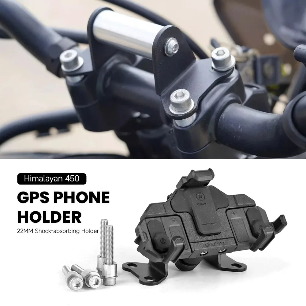 New For Himalaya 450 HIMALAYAN 450 2024 2025 Motorcycle 22MM Handle bracket Extension Navigation Bracket GPS Phone Holder Stand