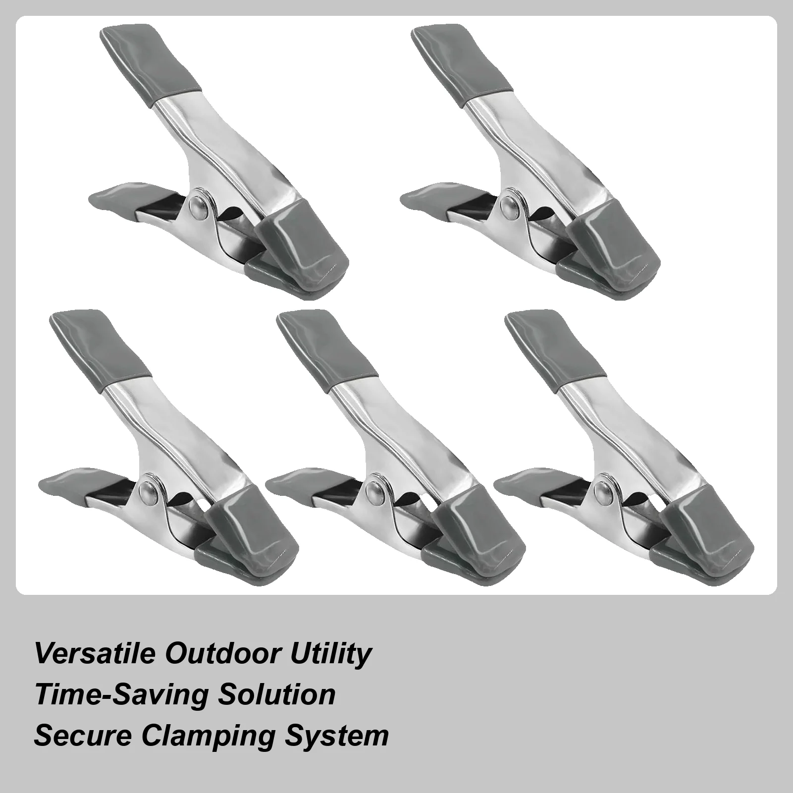 Pool Cover Clips 5 Pieces Swimming Pool Cover Clip Quick-Release Weatherproof Hanger For Backdrop RV Fabric Draping Awning