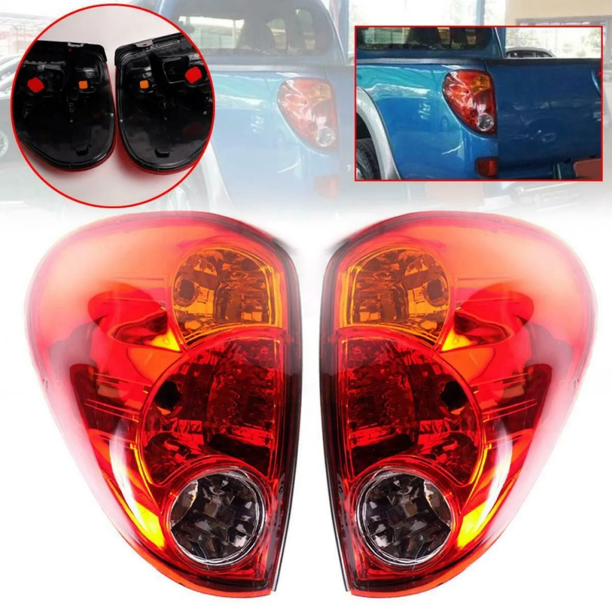 Right Tail Light for Mitsubishi L200 Triton Colt 2005-2016 Taillights Rear Lamp Shell Reversing Brake Lampshade Housing