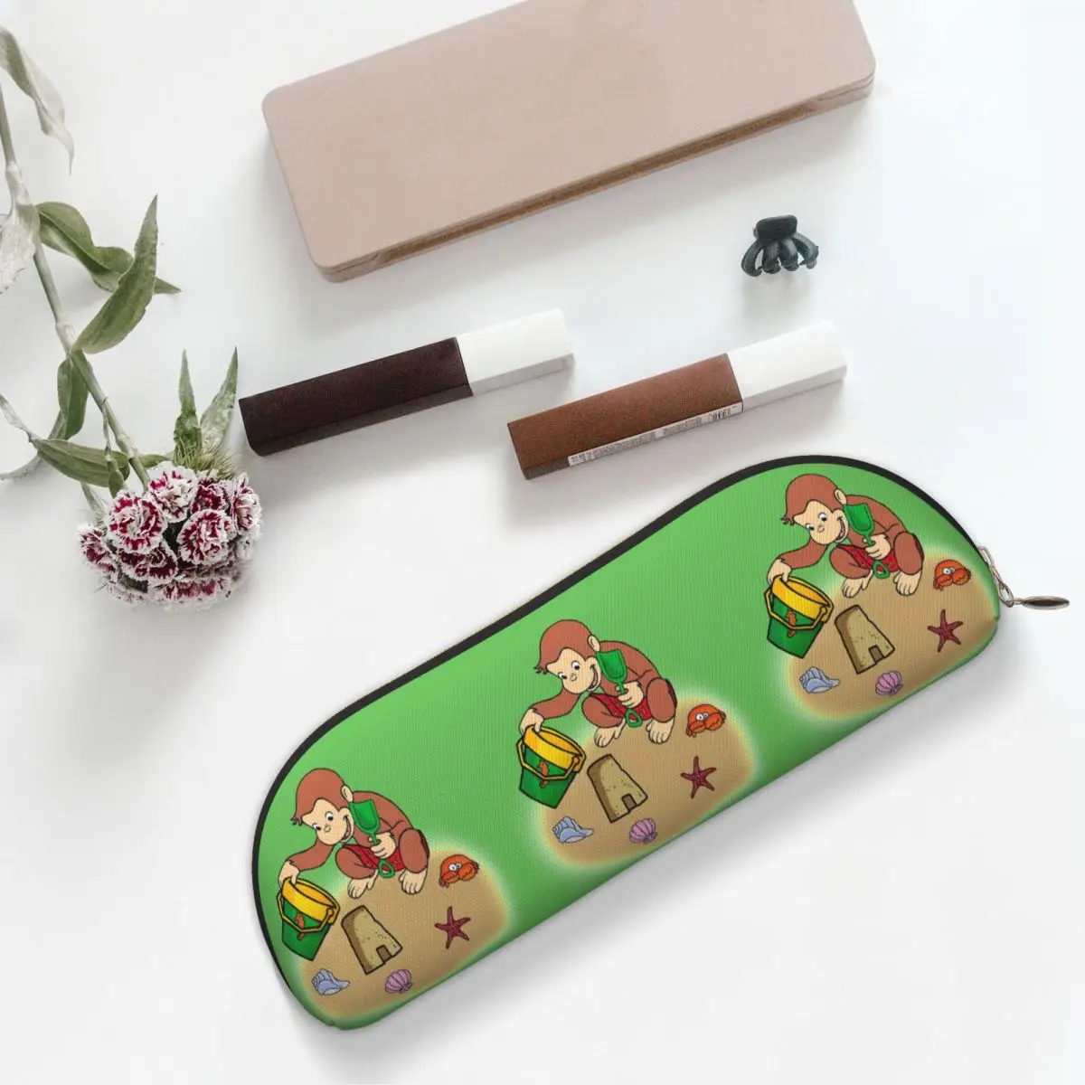 

Летние пеналы Curious George, пенал для хранения канцелярских принадлежностей, большая коробка для ручек, сумка-карандаш для студентов, подарки