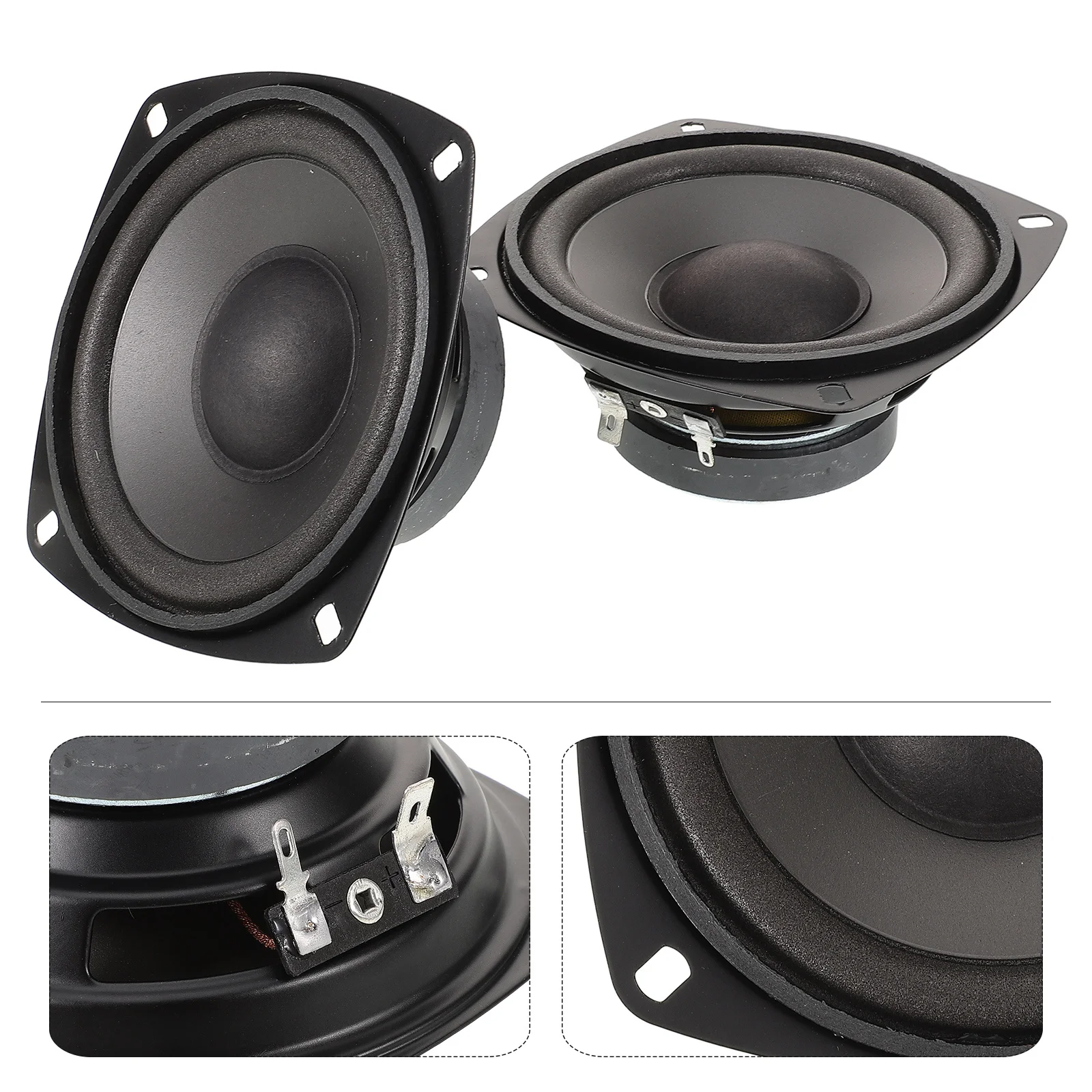 

1Pair Car Horn Loud 600W 4 Inch Coaxial Full Range Motorcycle Air Horn for Truck Boat Marine Vehicle Sound System