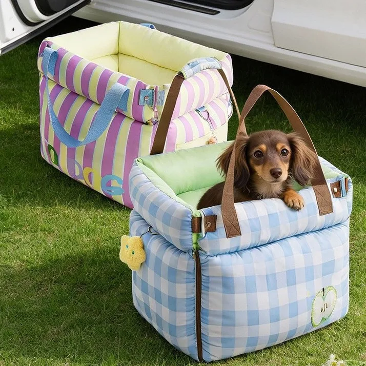 Bolsa de transporte para gatos y perros con asiento de coche - imagen 5