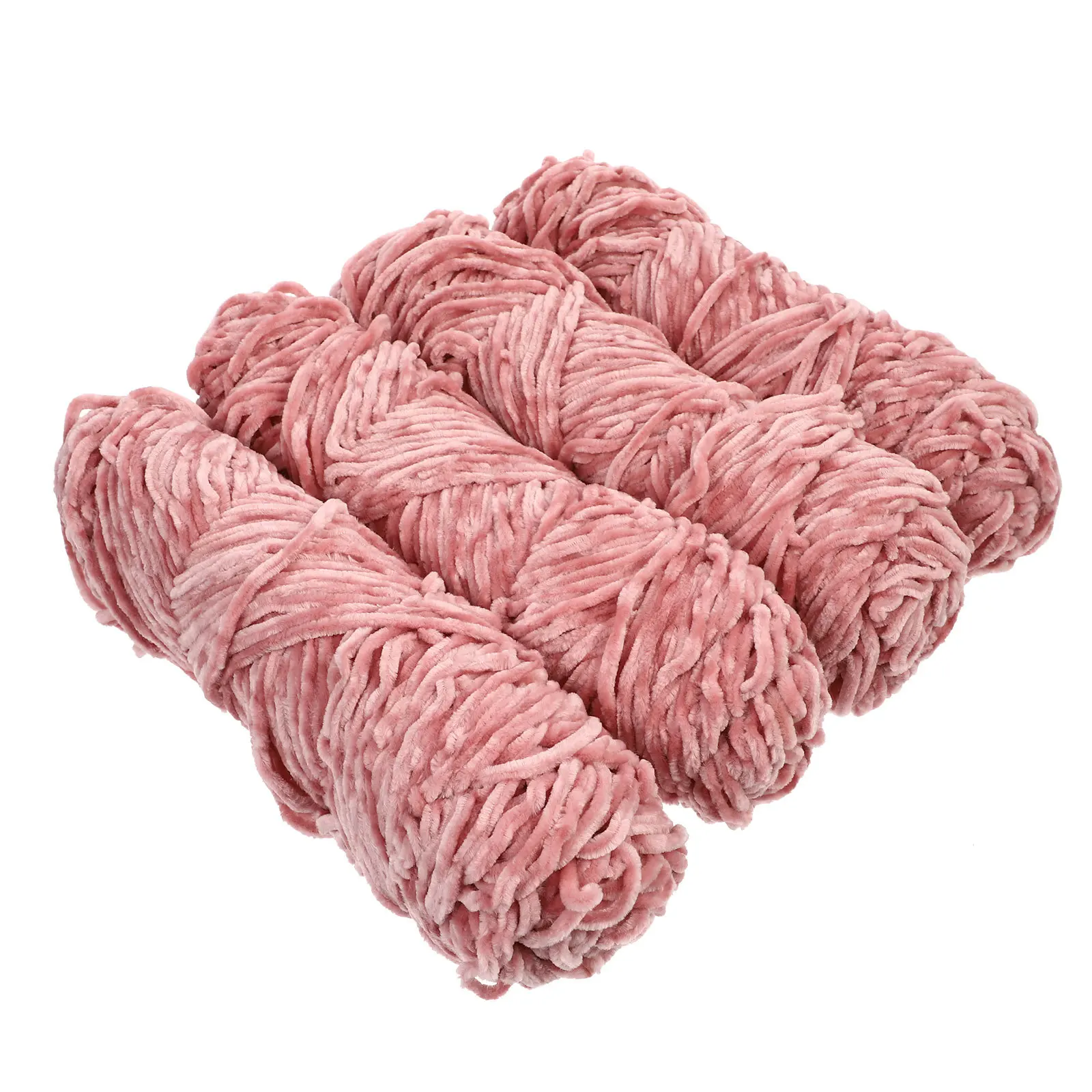4Pcs Chenille Wool DIY Hand Knitting Thread Scarf Hat Weaving Material Soft Warm Knitting Craft Yarn Thread Material