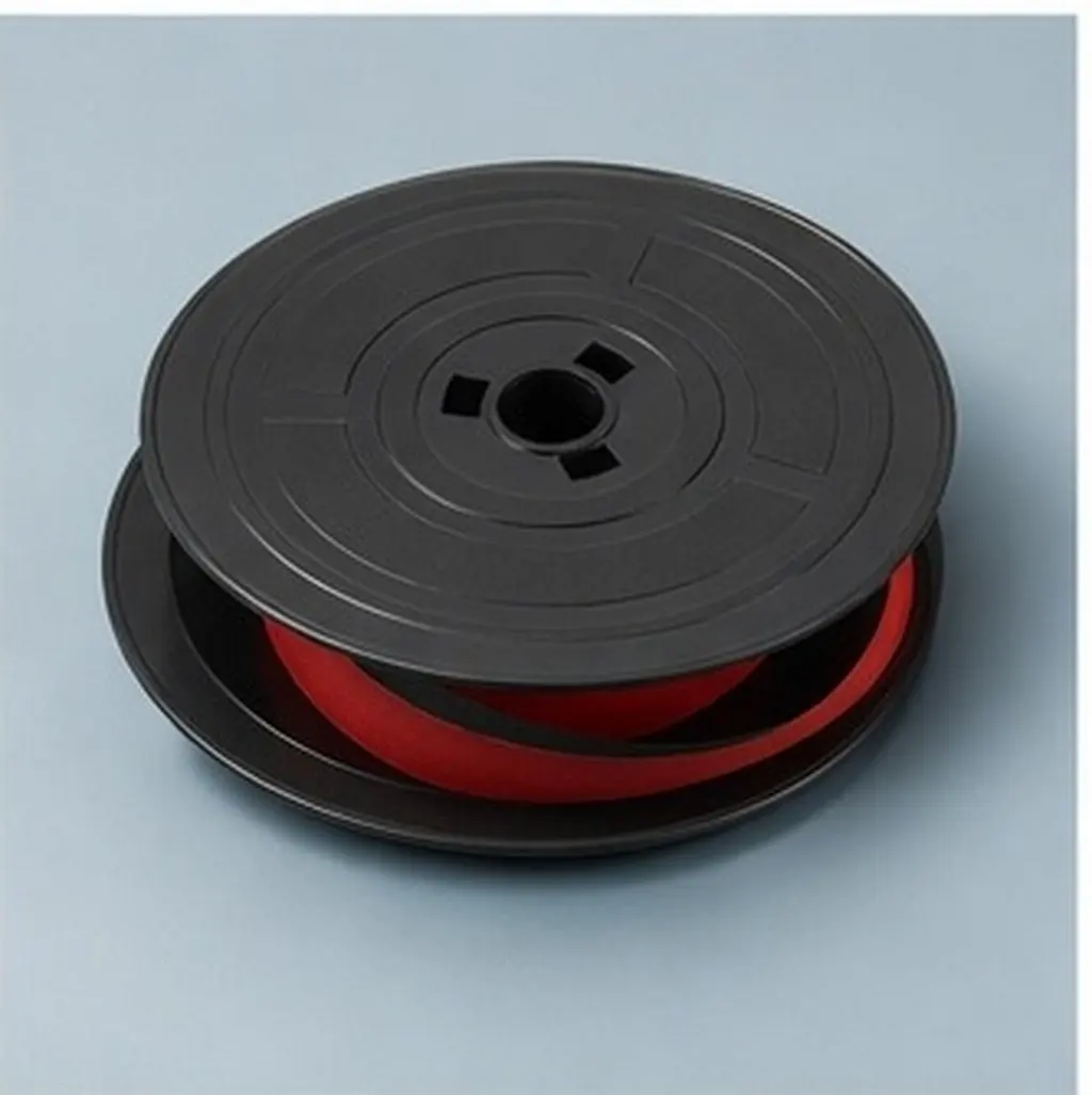 Twin Spool Typewriter Ribbon Black Ink Refill for Universal Typewriters Easy Replacement Vivid Fade Resistant Text Office School