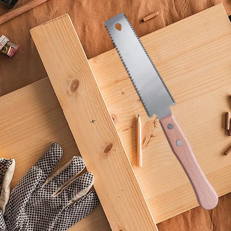 150mm Wood Saw Double Edged Japanese Pull Saw Flexible Blade Hand Saws Tree Branch Cutte Mini Woodworking Flexible Hand Saw