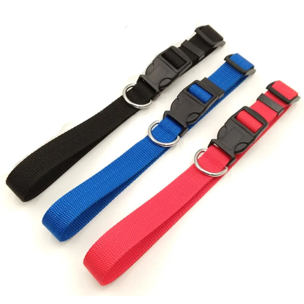 طوق كلب نايلون متين قابل للتعديل ، طوق حيوان أليف كلاسيكي ، مشبك سريع التحرير ، حلقة دي للأولاد والبنات الصغار إلى الكبار #4