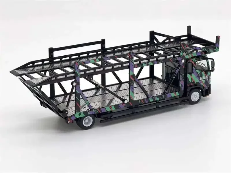 **Pre-Order** Unique Model 1:64 HINO Ranger 500 Double deck bridge transporter limited499 Diecast Model Car