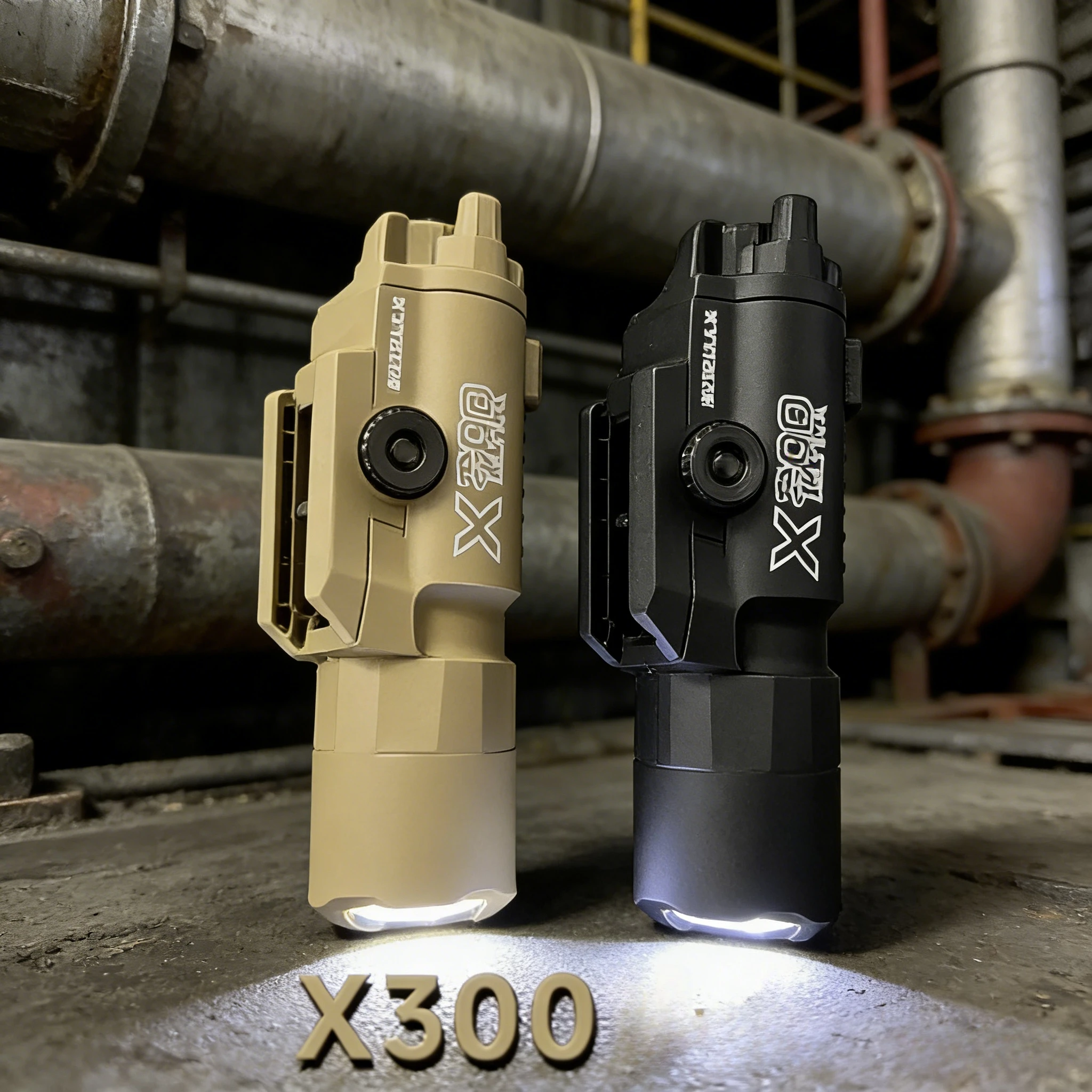 

Мощный фонарик X300, многофункциональный светильник, подходит для рельса 20 мм для игрушечных страйкбольных пистолетов, охотничьих матчей CS