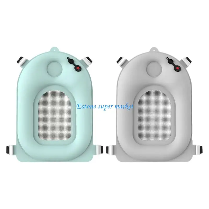 

090B Adjustable Infant Bath Support Pad Feature Breathable Fabric Easy Inflation and Secure Fastening for Daily Use