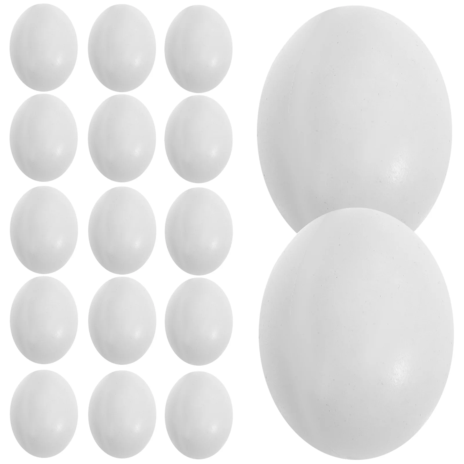 20 Pcs Fake Pigeon Eggs Laying Prop Plastic Props Simulation White Breeding Tool