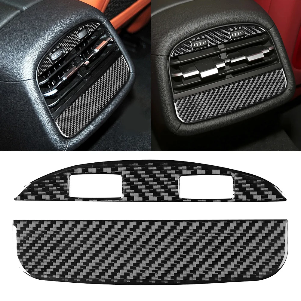 Enhance Performance and Style with Carbon Fiber Rear Air Outlet Vent Panel Trim Cover for Maserati for ghibli 14 15