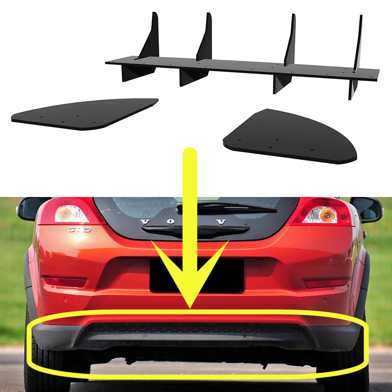 

Использование для Volvo C30 2011-2013 года, задний диффузор, бампер, спойлер, сплиттер, комплект кузова, аксессуары