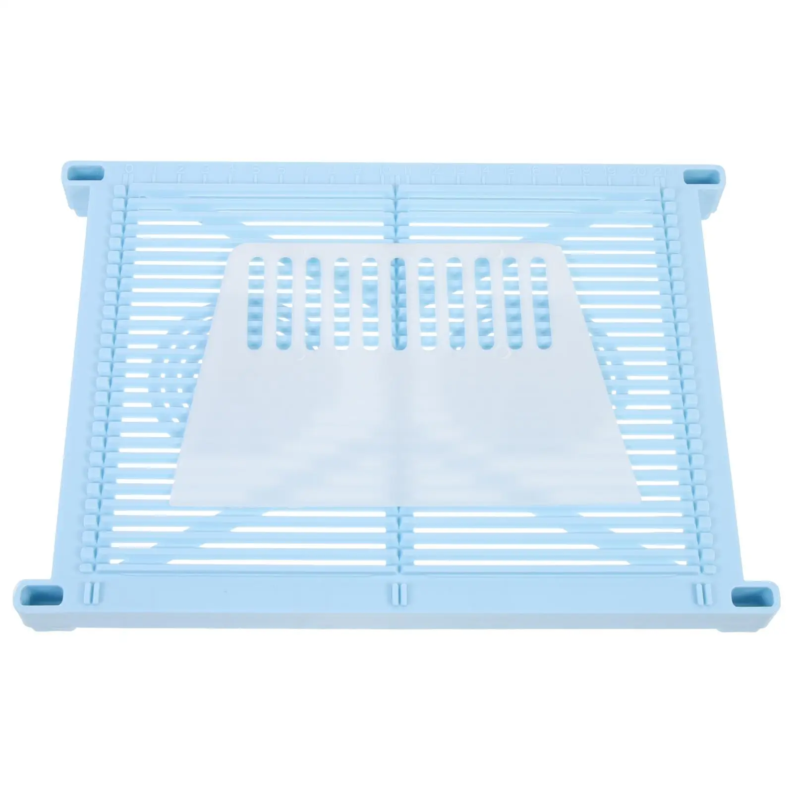 

Incense Making Tools DIY Handmade Crafts Blue Scraper Random Color Lightweight Portable Easy Clean Mesh Drying Net Tray Stacking