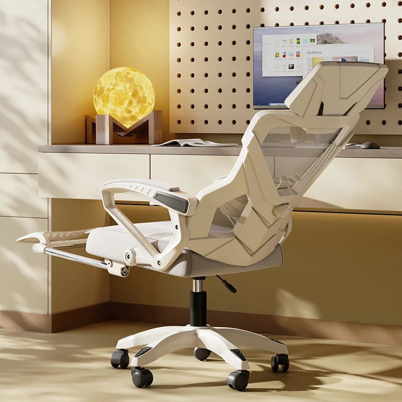 

Pedicure Office Chair High Back Massage Acrylic Office Chair Ergonomic Mesh Leather Lazy Silla De Oficina Salon Furniture