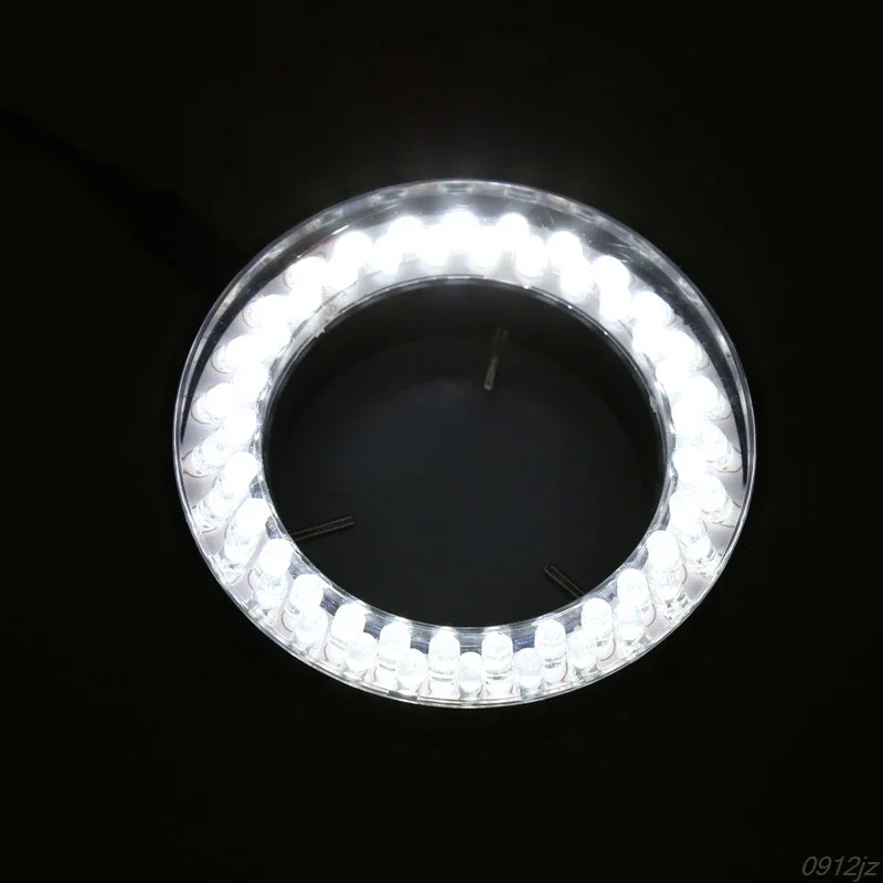 60 led anel luz iluminador lâmpada para microscópio estéreo microscópio plugue da ue x7yd