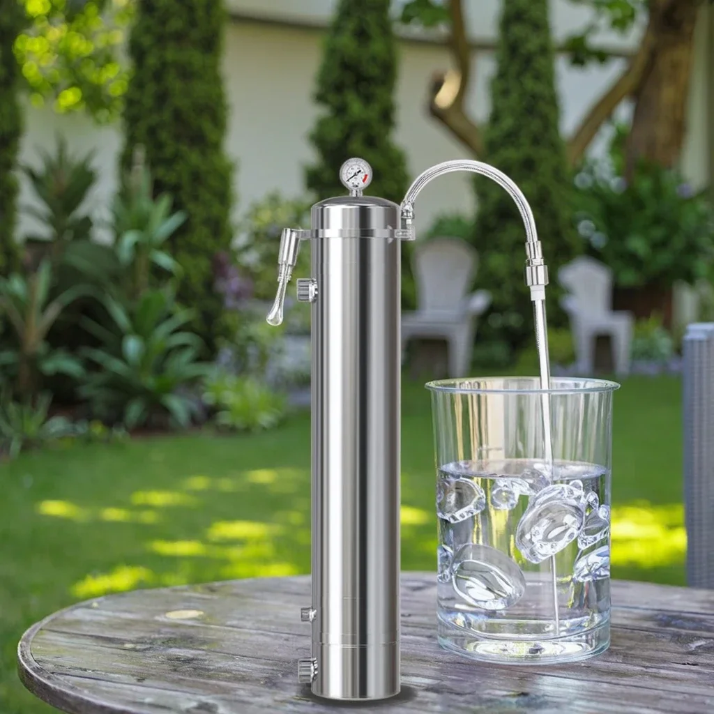 High Flow Stainless Steel Central Water Purifier No Need Disassemble Well Water Filter For Rural Household