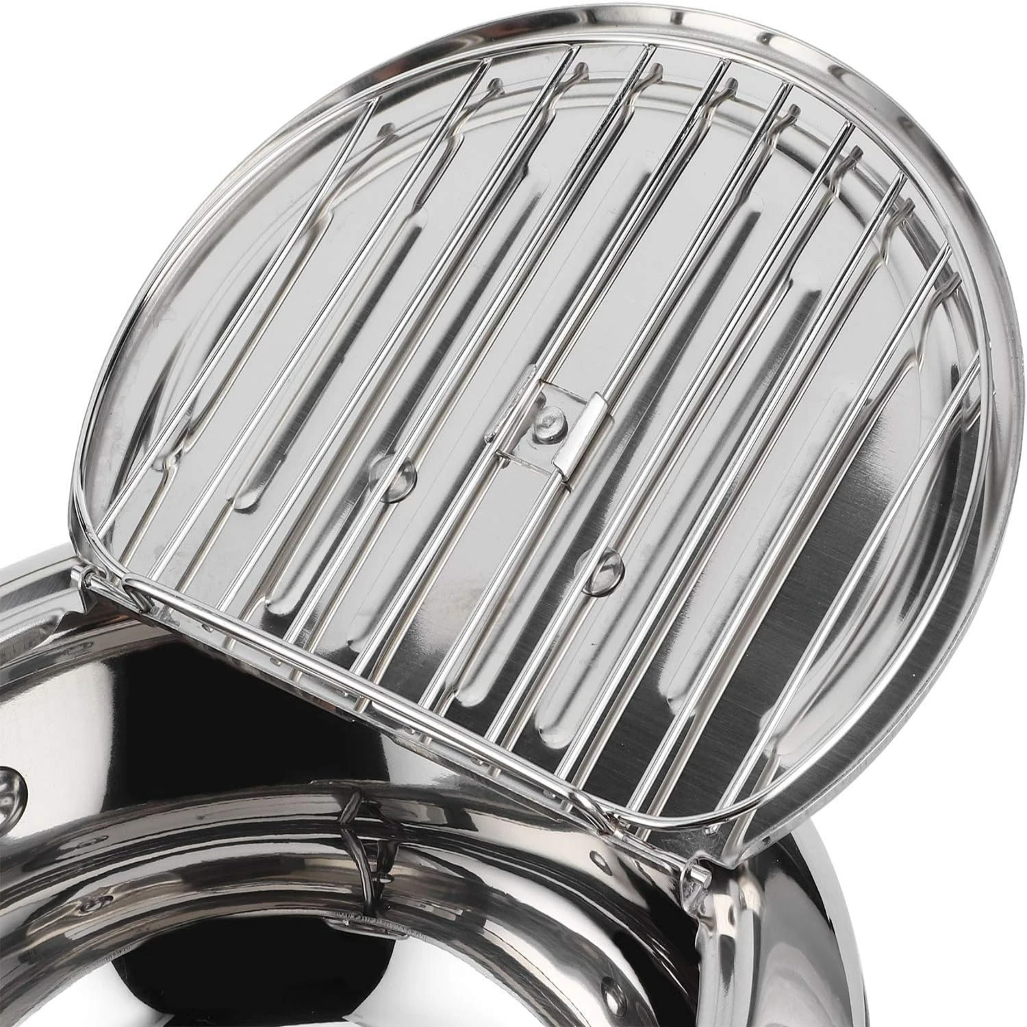 Enhanced Premium Quality Small Japanese Stainless Steel Tempura Frying Pot with Convenient Thermometer and Lid - Complete Deep F