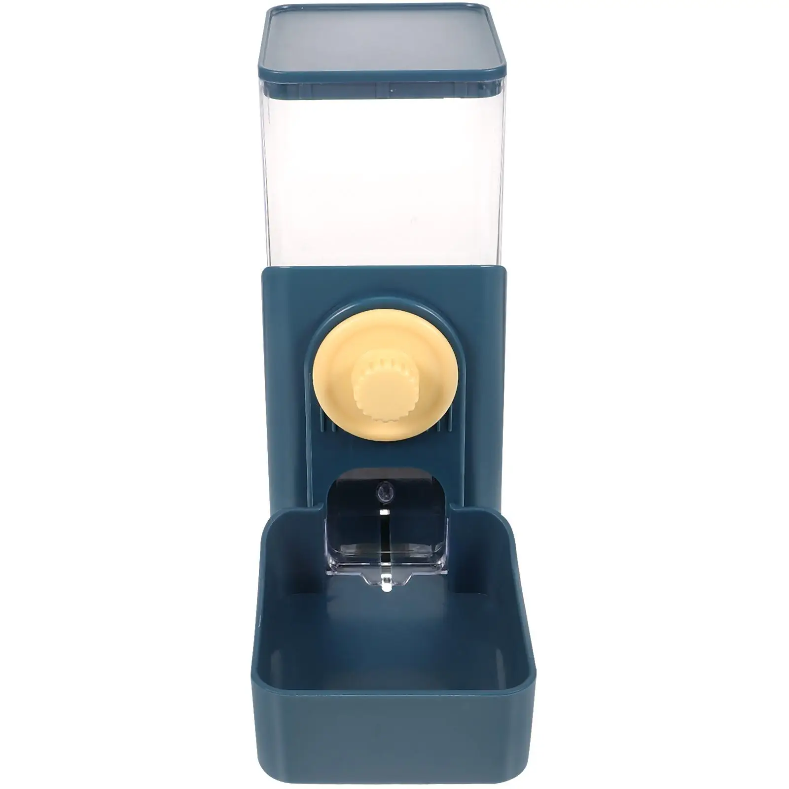 

Pet Feeder Square Automatic Food Dispenser Durable PP Material Easy Clean Hanging Cage Accessory for Hamster Hedgehog